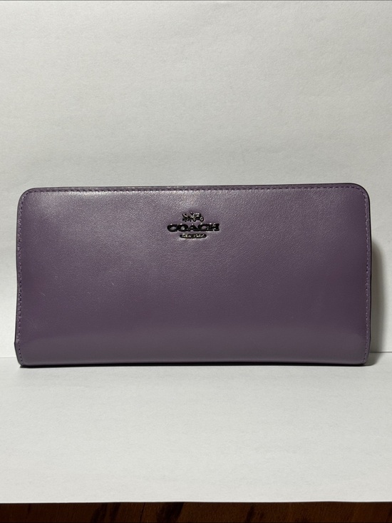 Coach Handbags - Rare Color Coach Skinny Wallet in Muted Grape